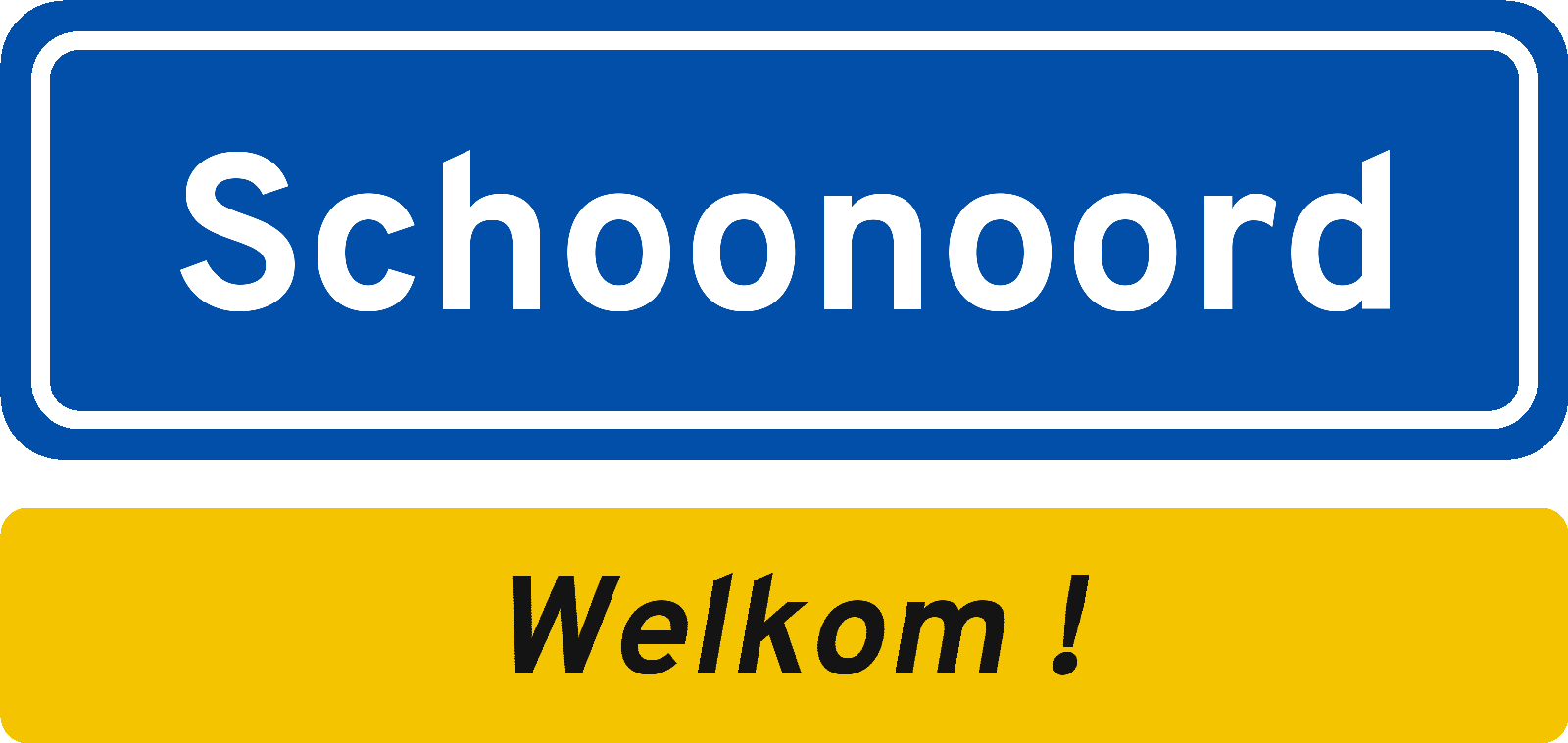 Welkomstbord Schoonoord