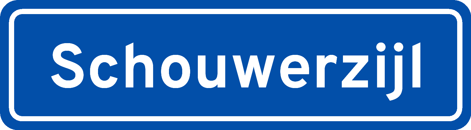 Plaatsnaambord Schouwerzijl