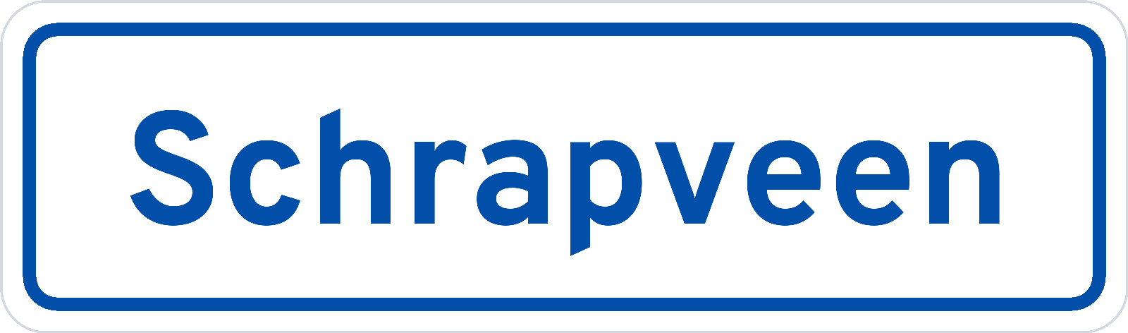 Plaatsnaambord Schrapveen