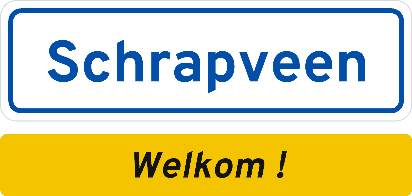 Welkomstbord Schrapveen