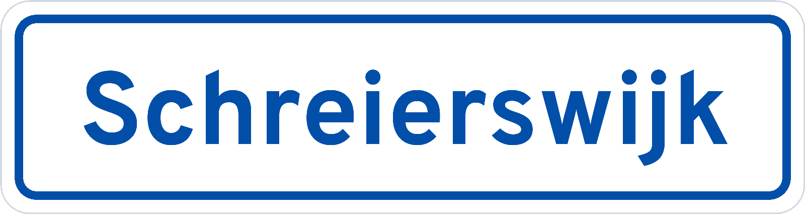 Plaatsnaambord Schreierswijk