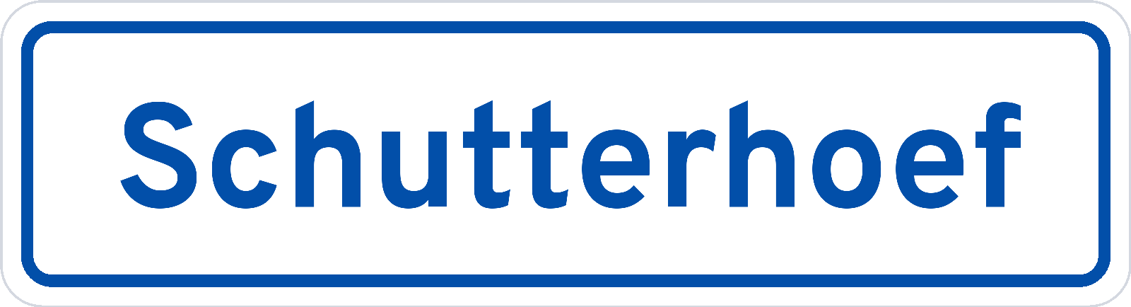 Plaatsnaambord Schutterhoef