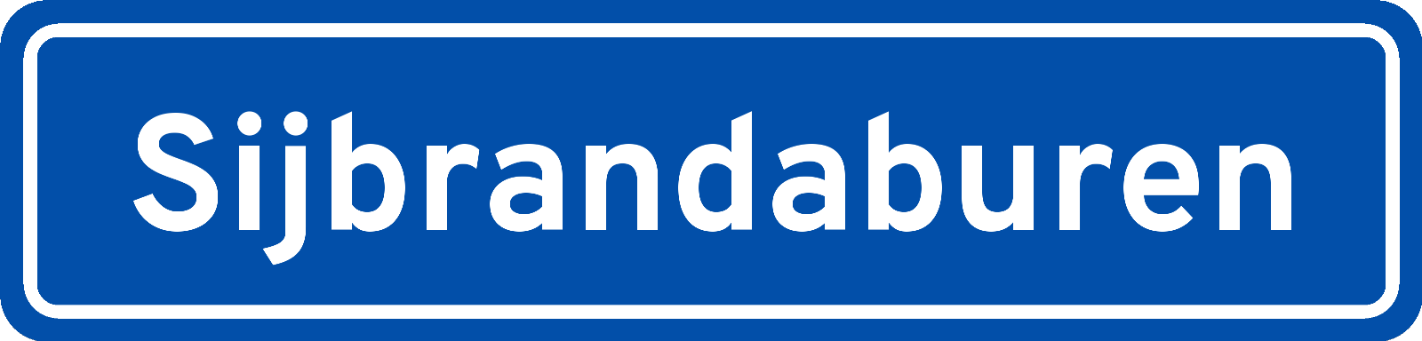 Plaatsnaambord Sijbrandaburen