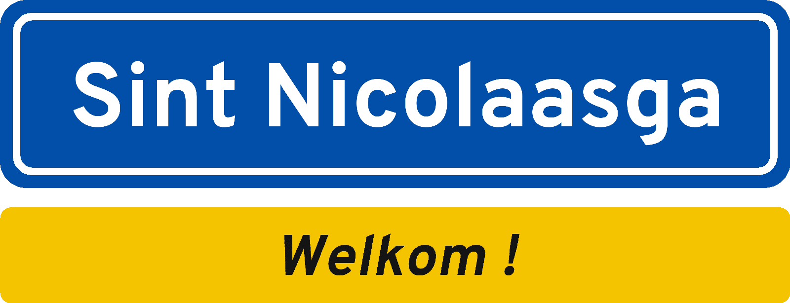 Welkomstbord Sint Nicolaasga