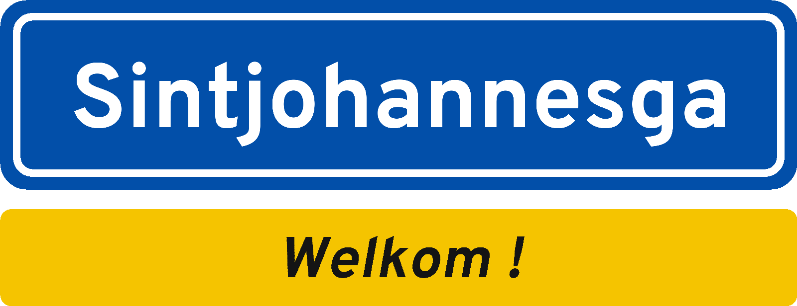 Welkomstbord Sintjohannesga