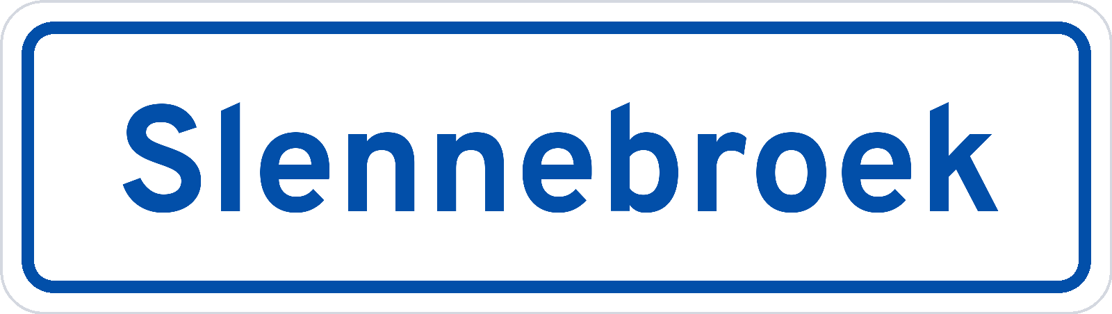 Plaatsnaambord Slennebroek