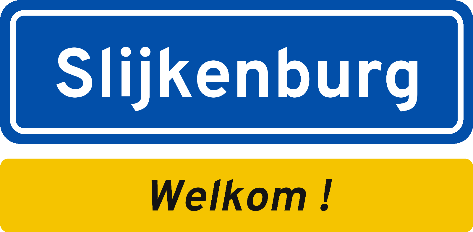 Welkomstbord Slijkenburg