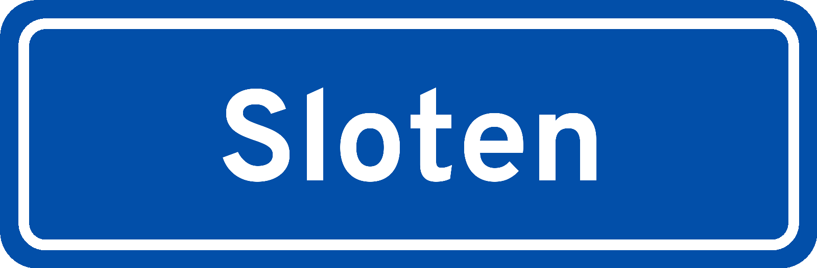 Plaatsnaambord Sloten
