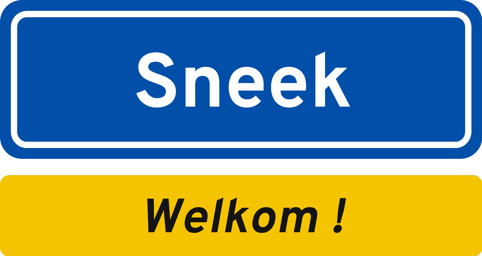 Welkomstbord Sneek