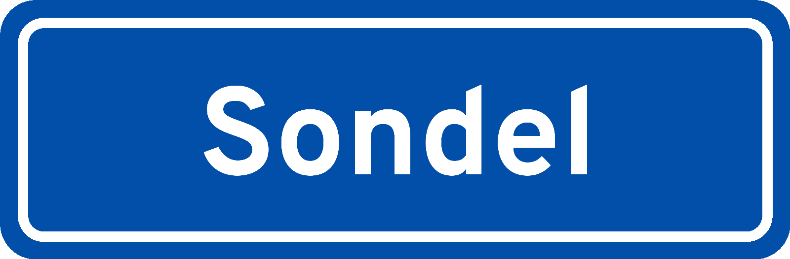 Plaatsnaambord Sondel