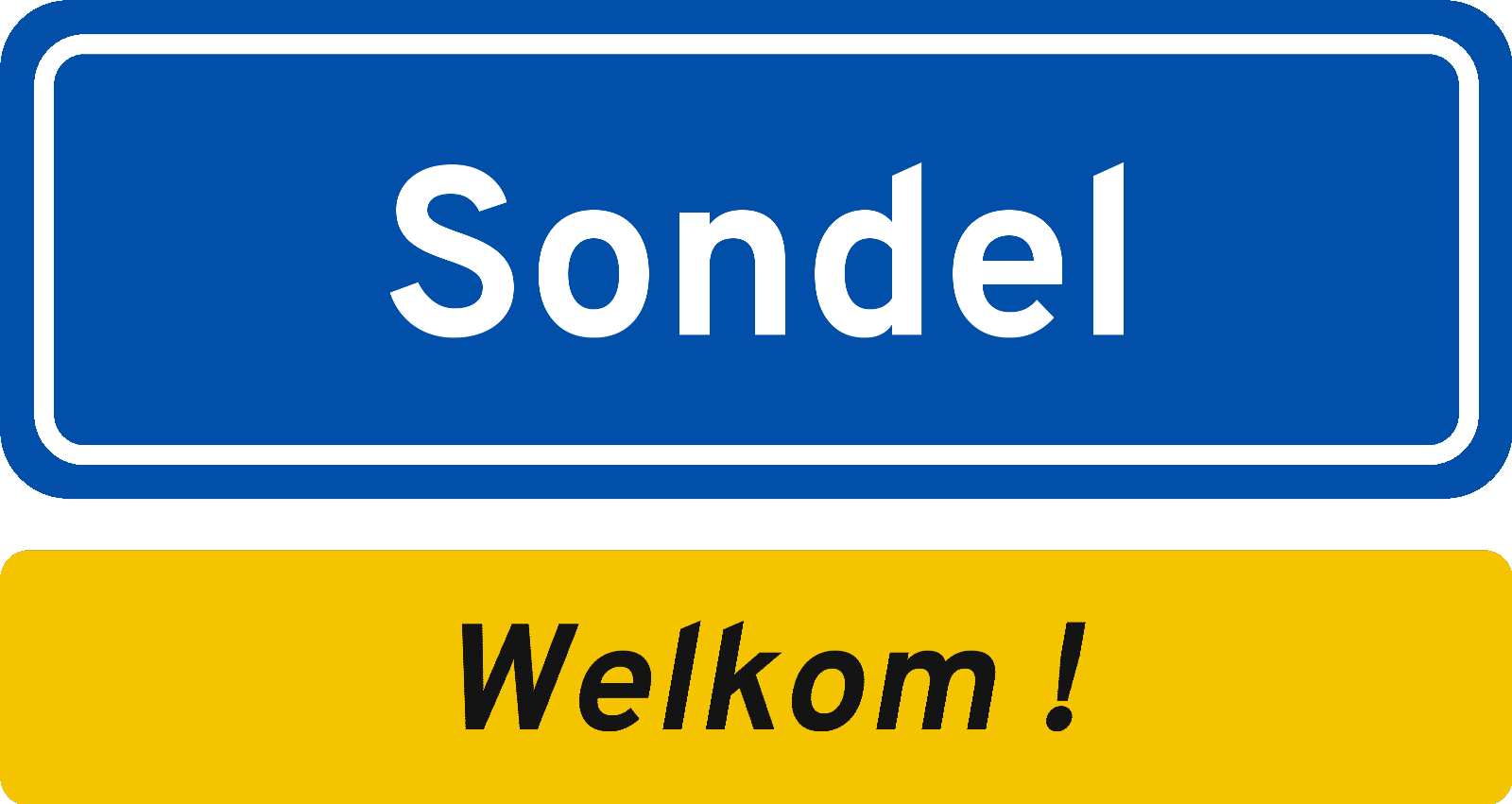 Welkomstbord Sondel
