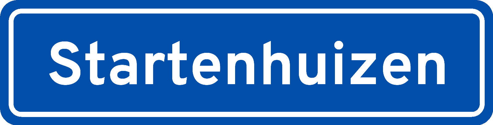 Plaatsnaambord Startenhuizen