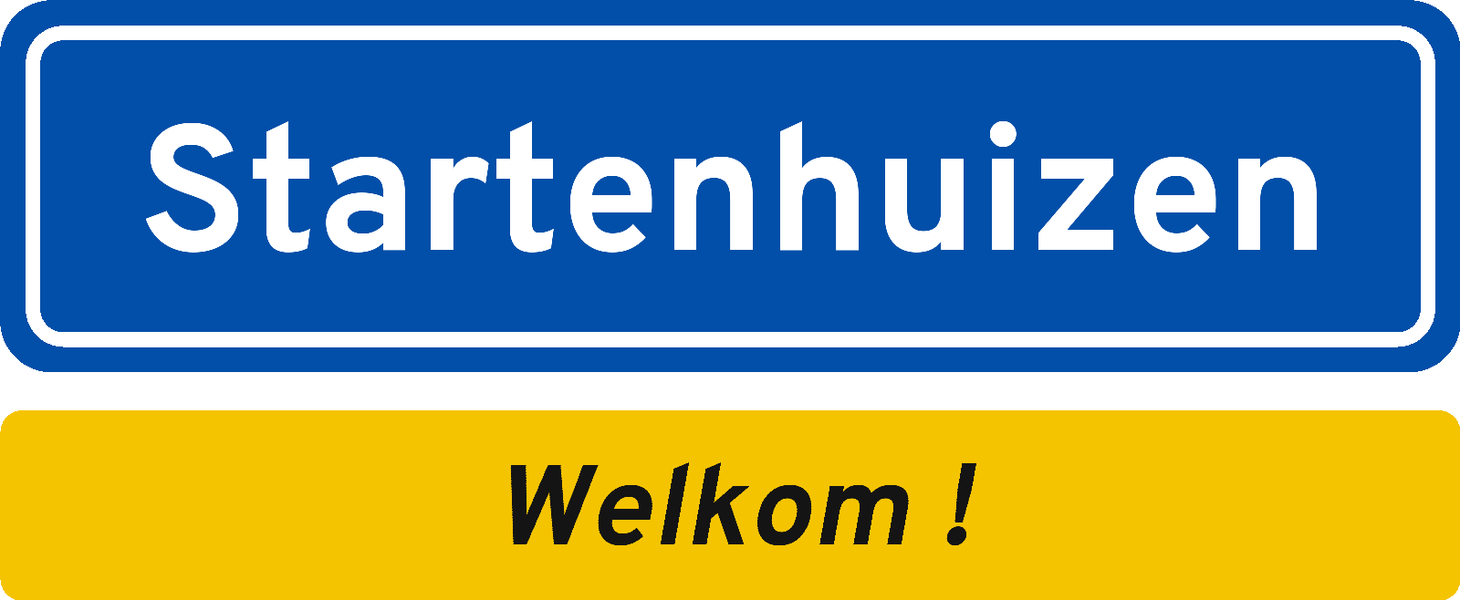 Welkomstbord Startenhuizen