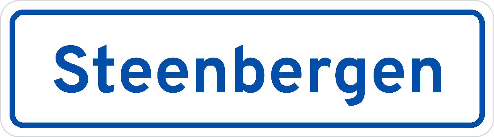 Plaatsnaambord Steenbergen