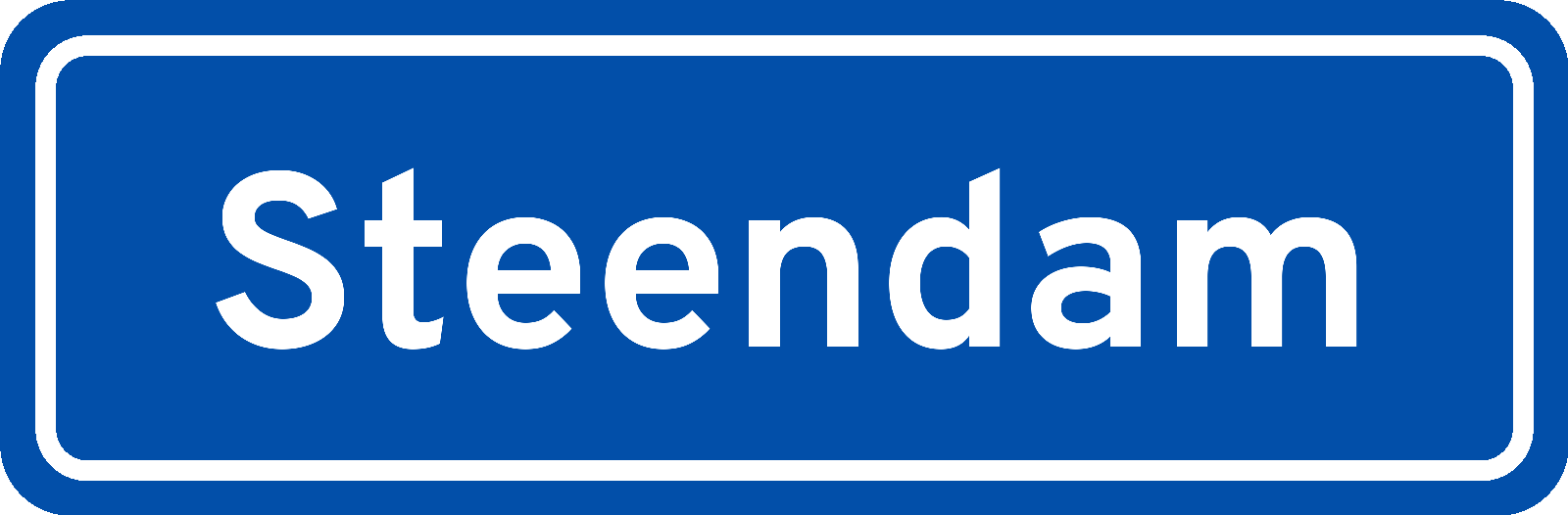 Plaatsnaambord Steendam