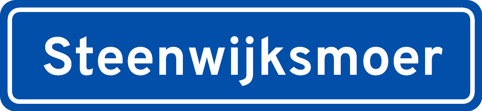Plaatsnaambord Steenwijksmoer
