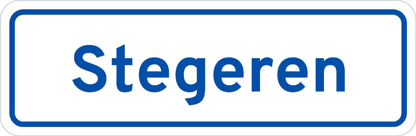 Plaatsnaambord Stegeren