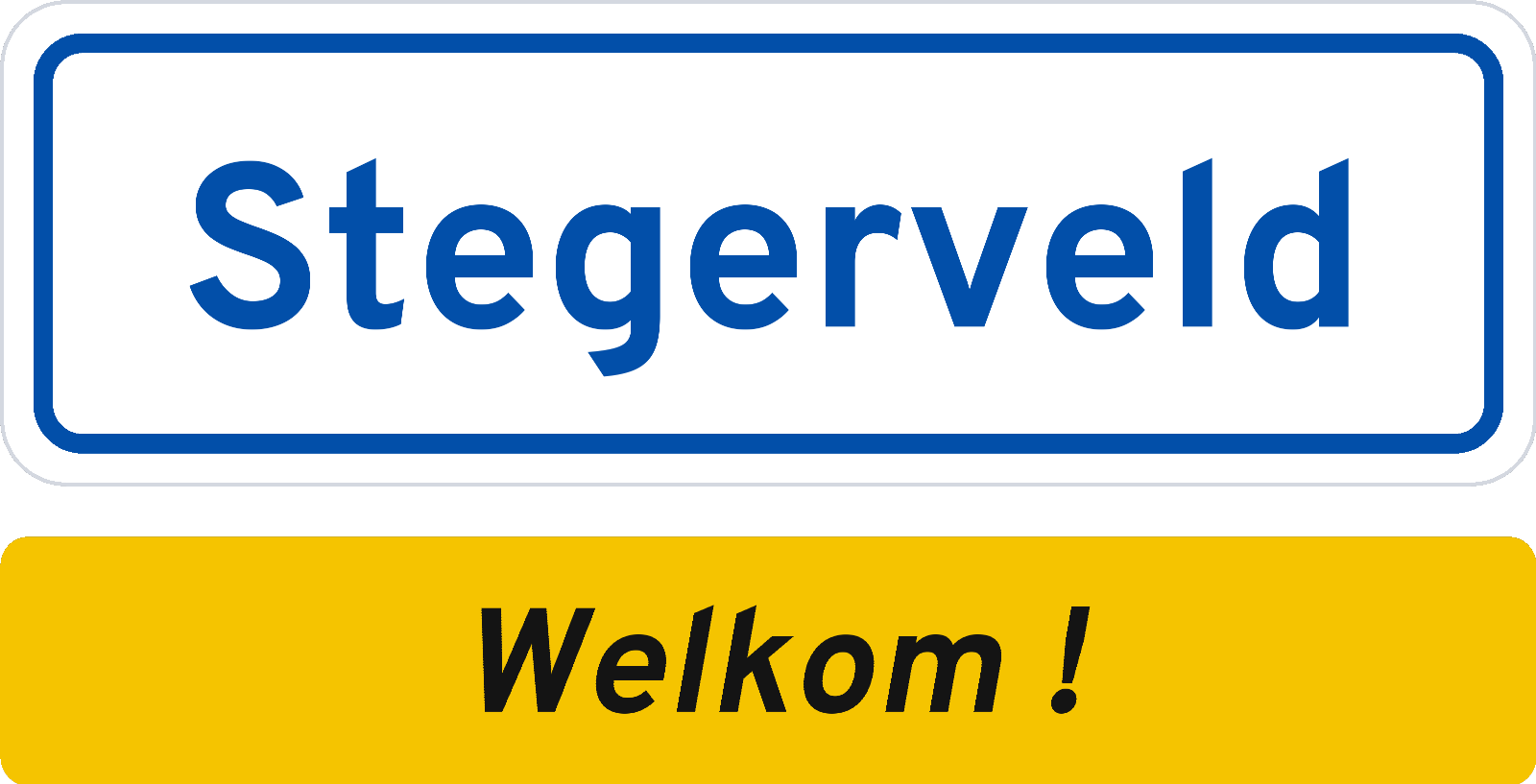 Welkomstbord Stegerveld