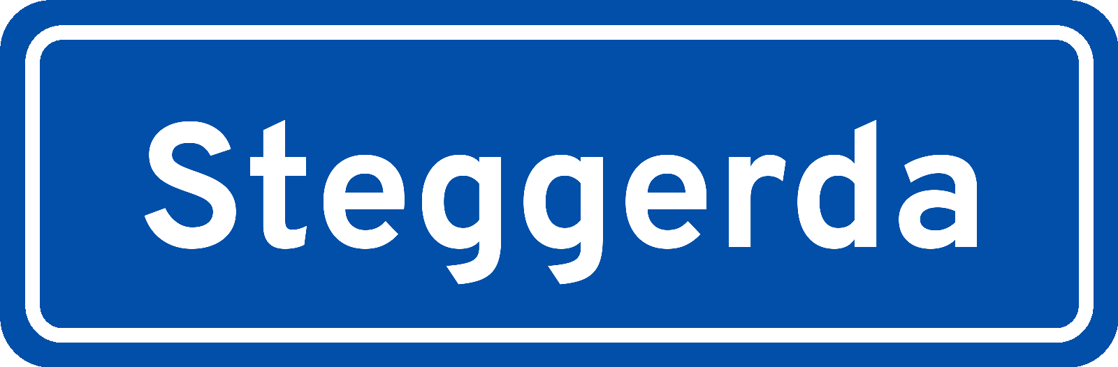 Plaatsnaambord Steggerda
