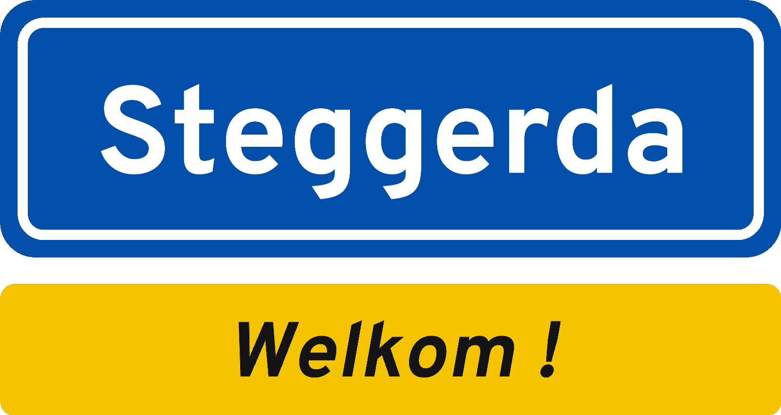 Welkomstbord Steggerda