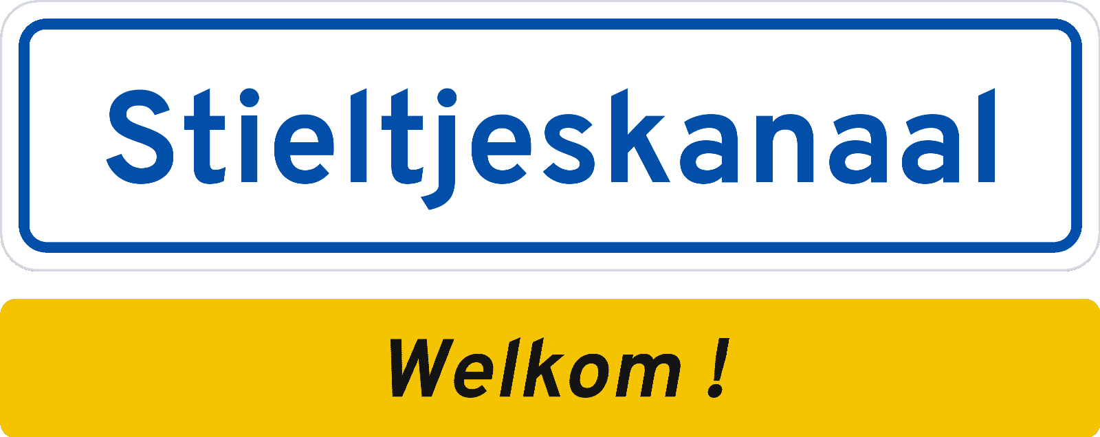 Welkomstbord Stieltjeskanaal