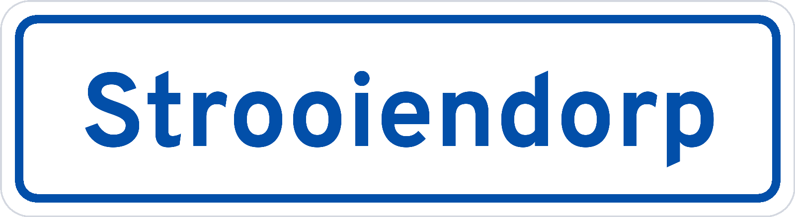 Plaatsnaambord Strooiendorp