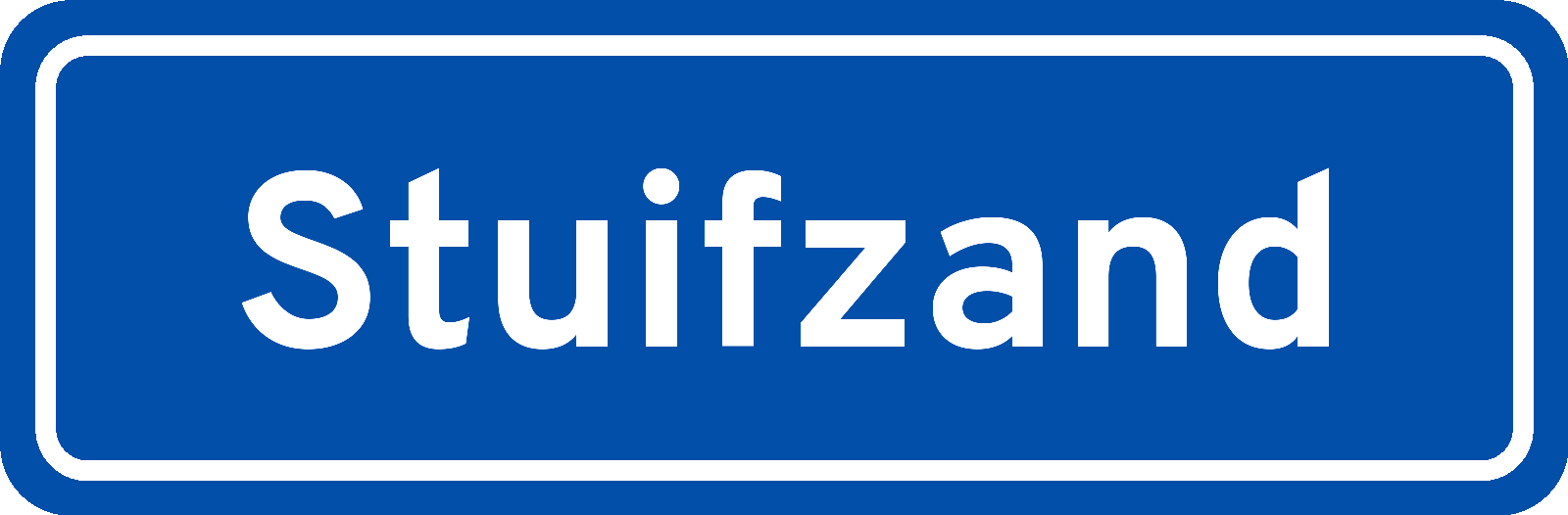 Plaatsnaambord Stuifzand