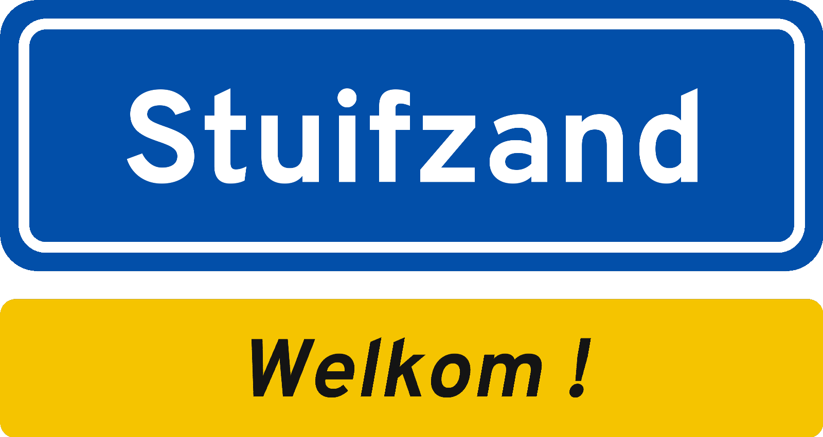 Welkomstbord Stuifzand