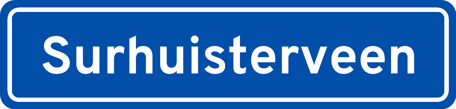 Plaatsnaambord Surhuisterveen