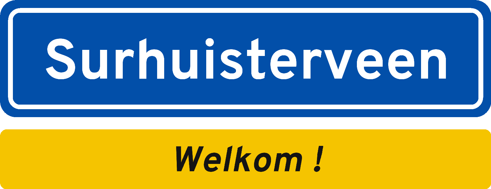 Welkomstbord Surhuisterveen