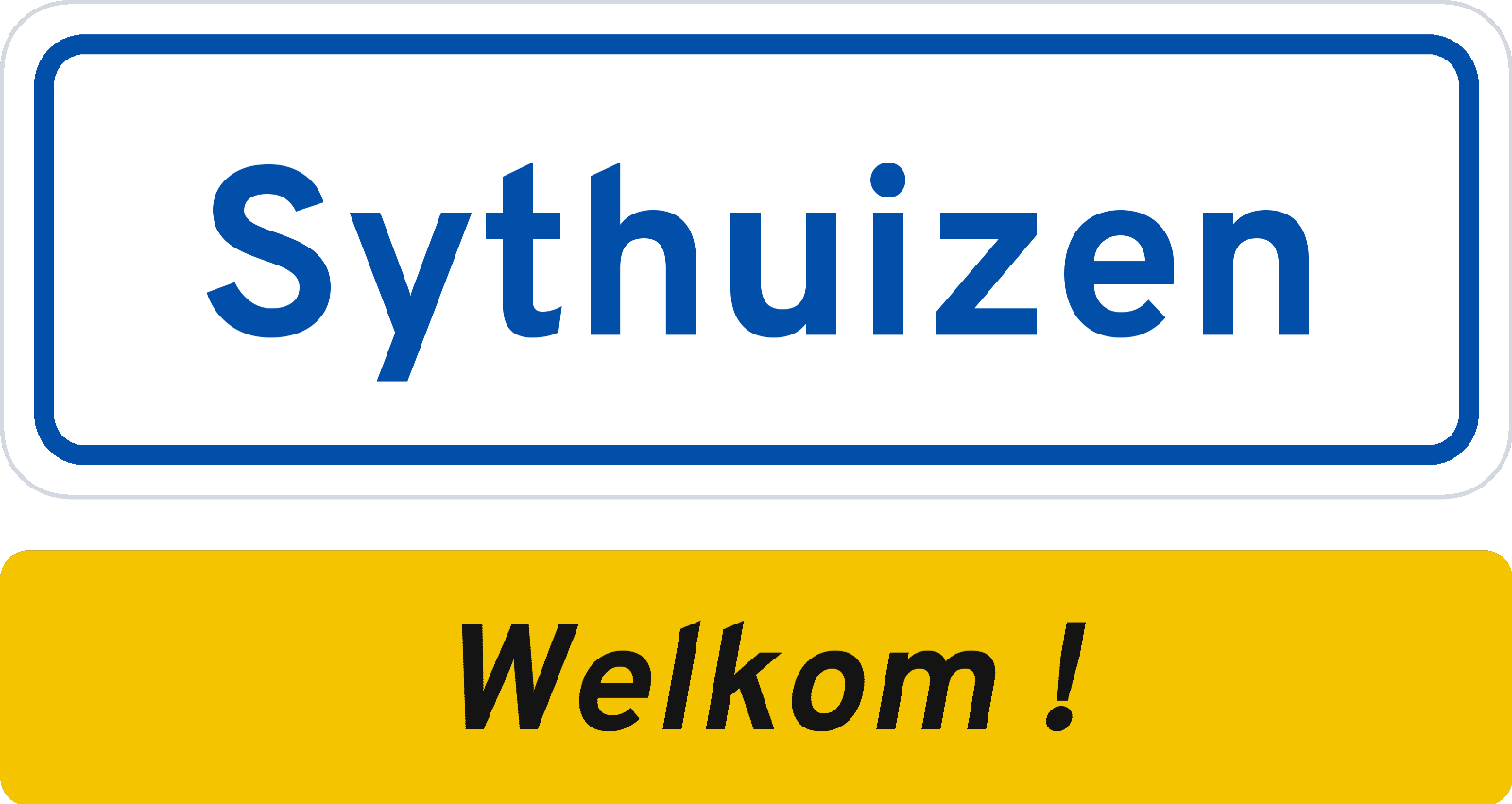 Welkomstbord Sythuizen