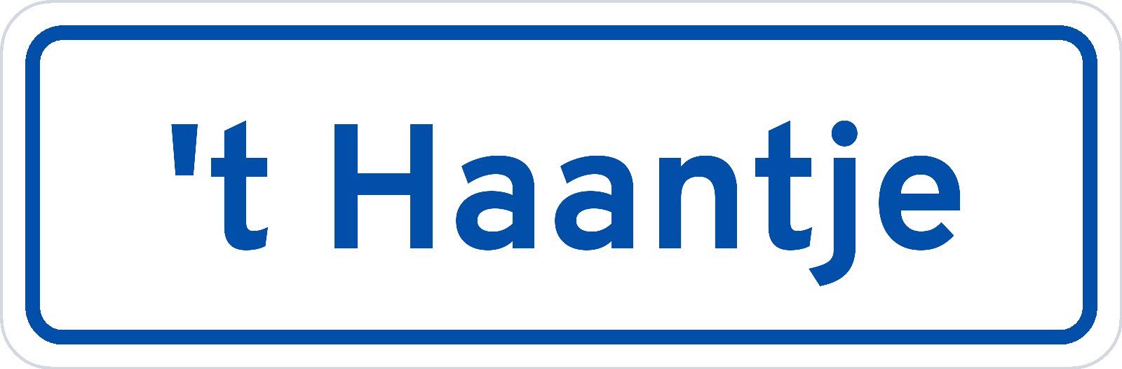 Plaatsnaambord 't Haantje