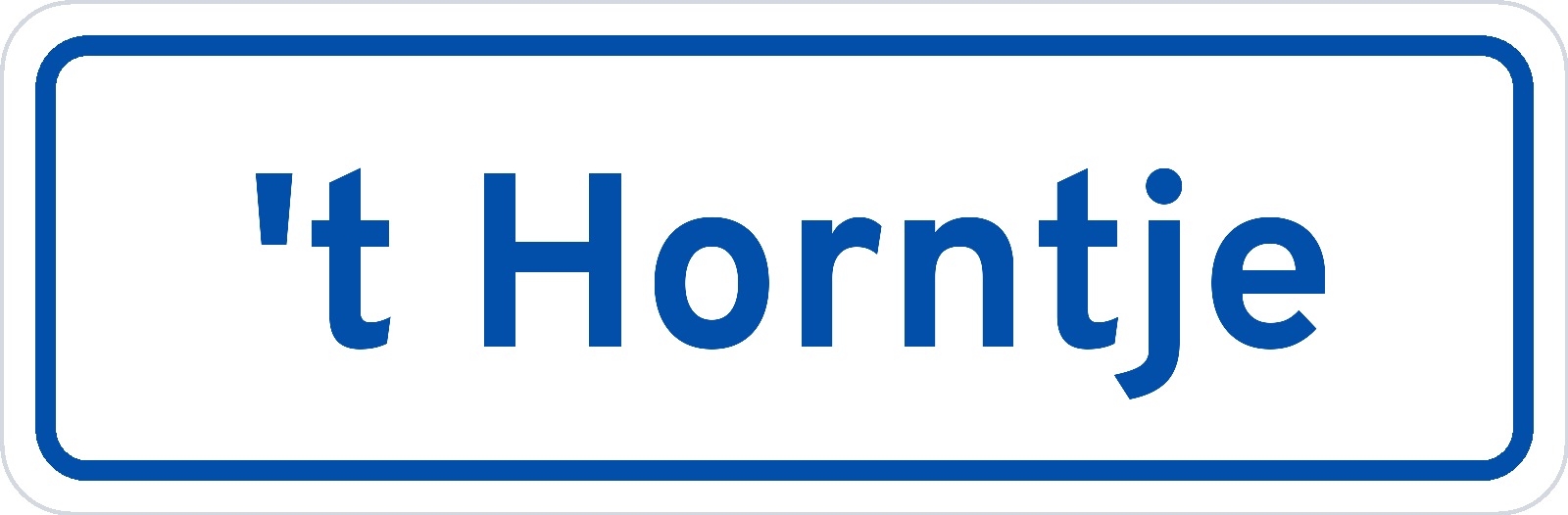 Plaatsnaambord 't Horntje