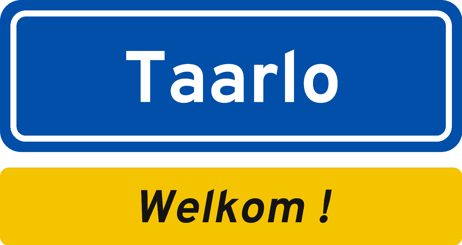 Welkomstbord Taarlo
