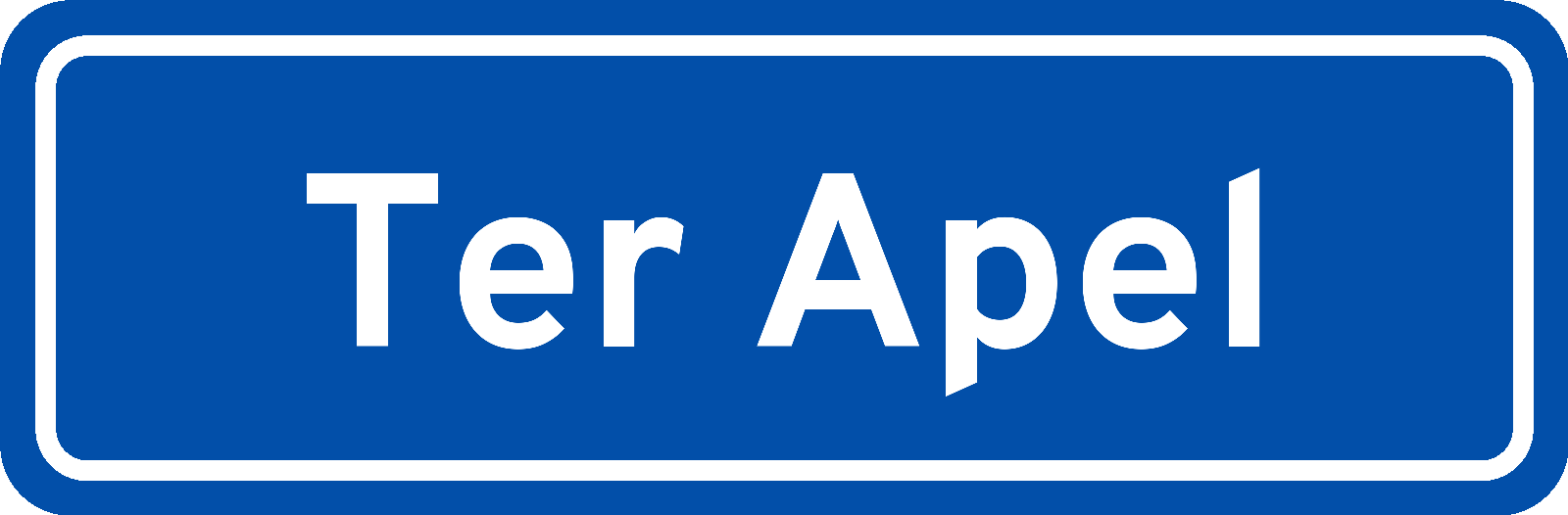 Plaatsnaambord Ter Apel