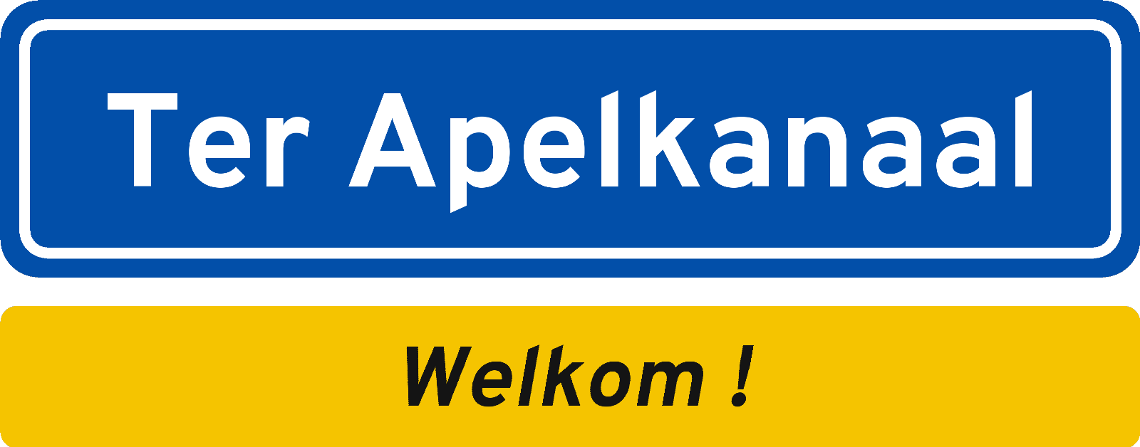Welkomstbord Ter Apelkanaal