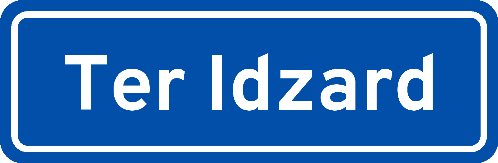 Plaatsnaambord Ter Idzard