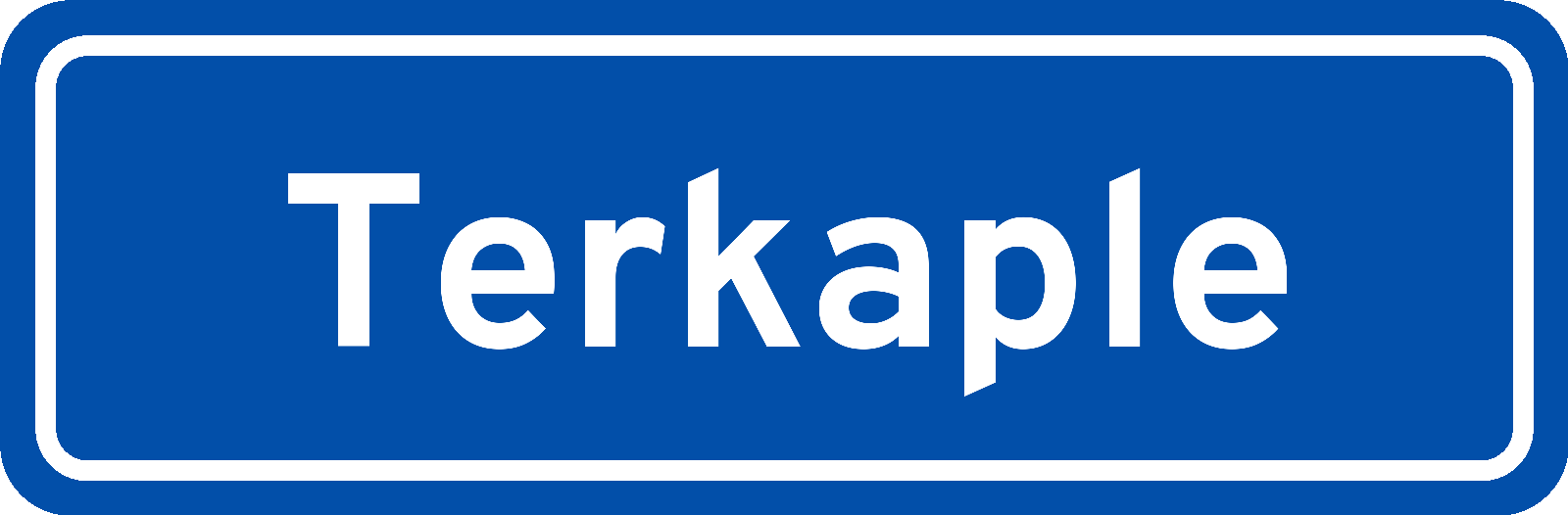 Plaatsnaambord Terkaple