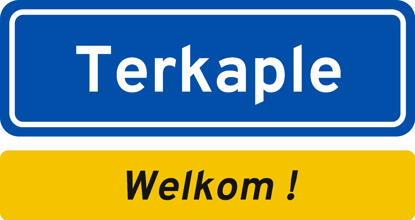 Welkomstbord Terkaple
