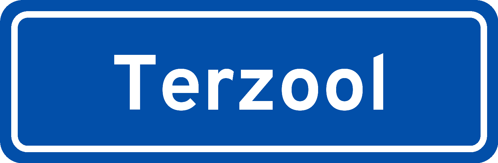 Plaatsnaambord Terzool