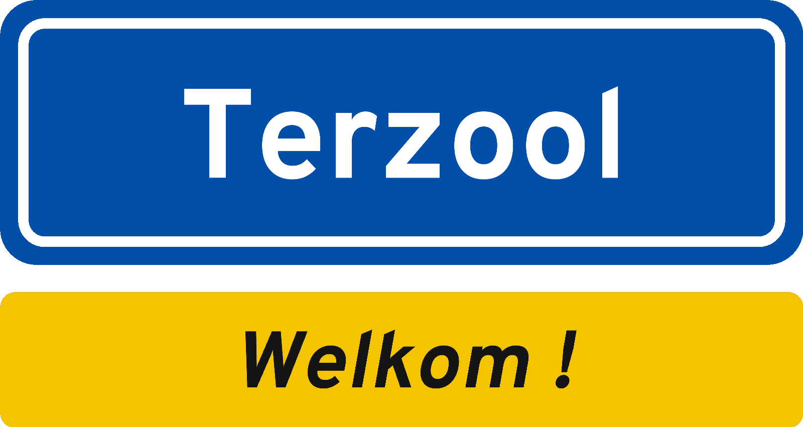 Welkomstbord Terzool