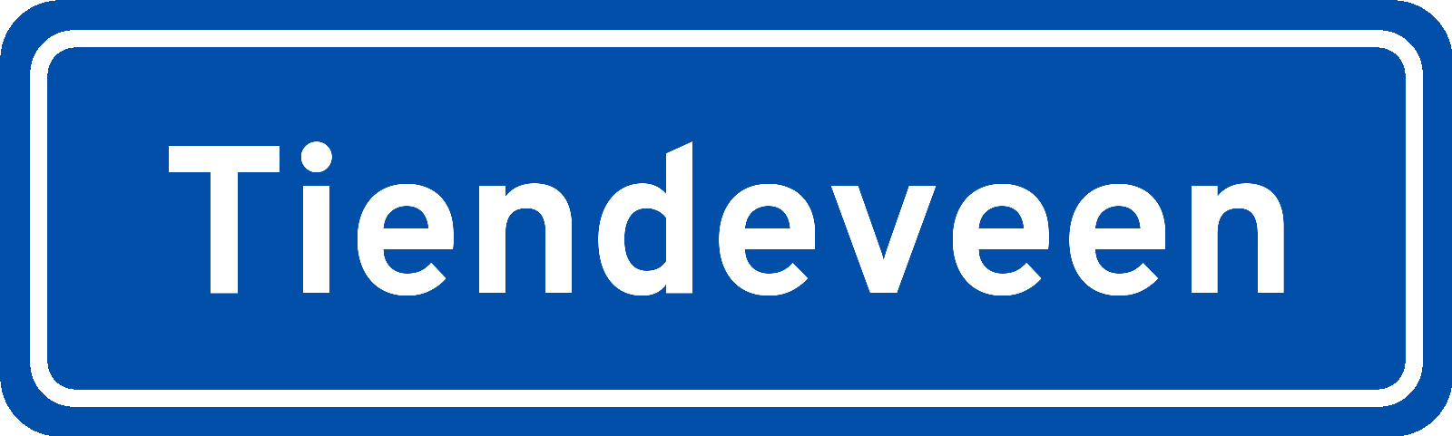 Plaatsnaambord Tiendeveen