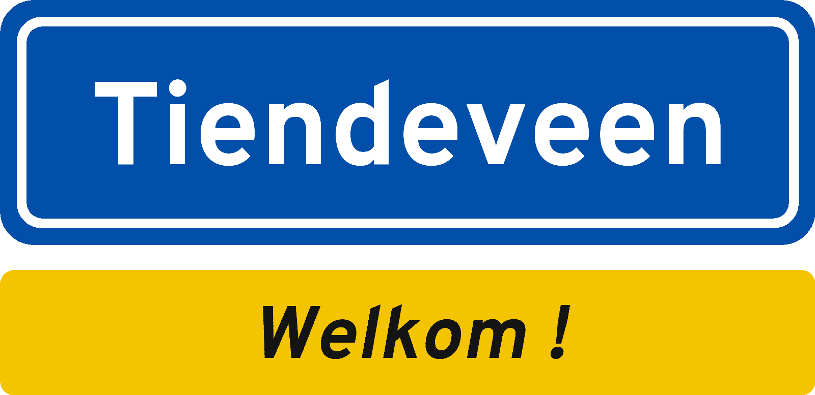 Welkomstbord Tiendeveen