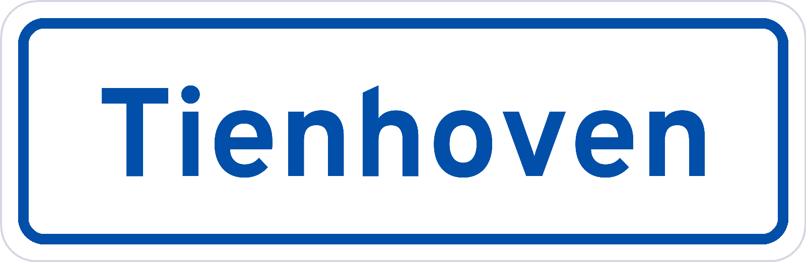 Plaatsnaambord Tienhoven