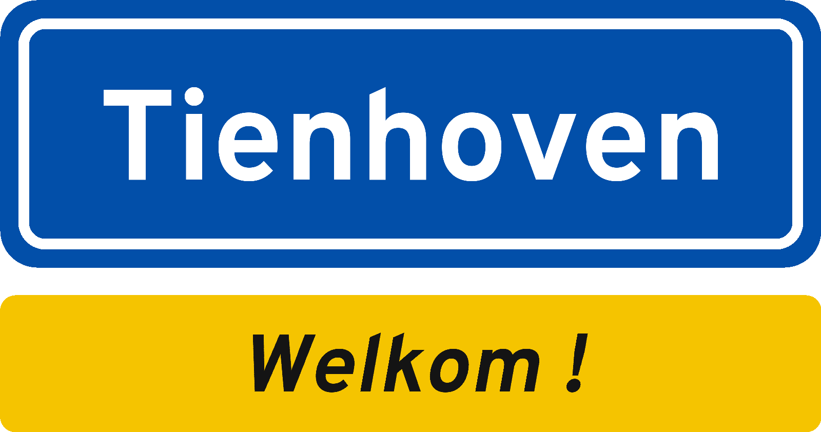 Welkomstbord Tienhoven