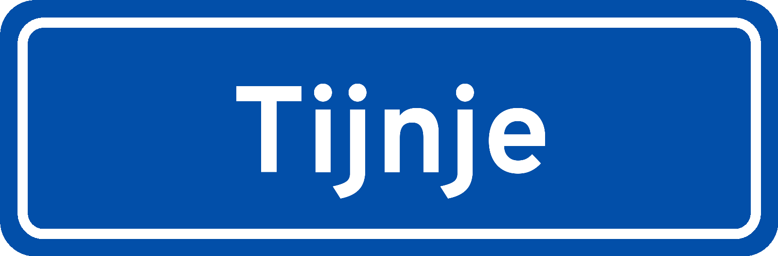 Plaatsnaambord Tijnje