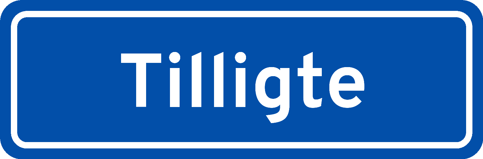 Plaatsnaambord Tilligte