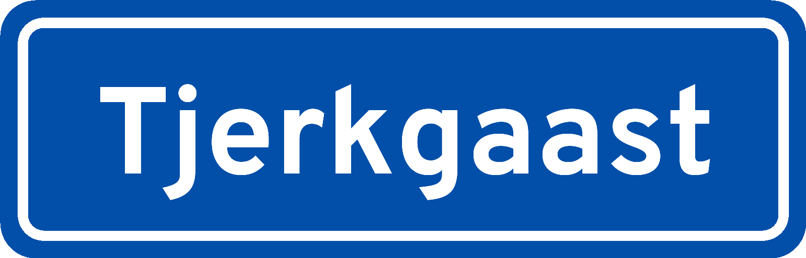 Plaatsnaambord Tjerkgaast
