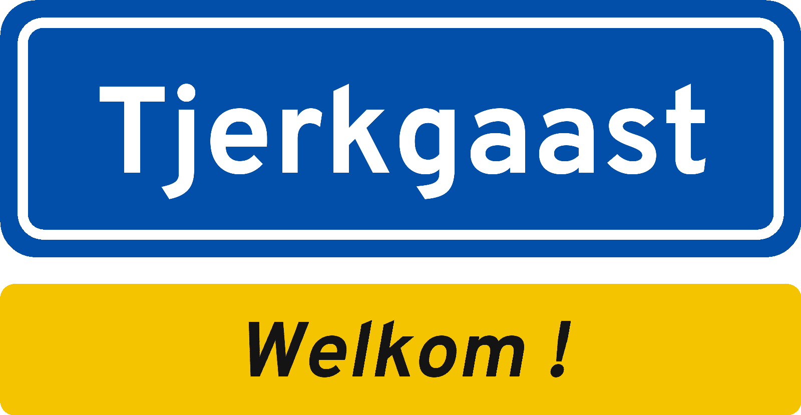 Welkomstbord Tjerkgaast