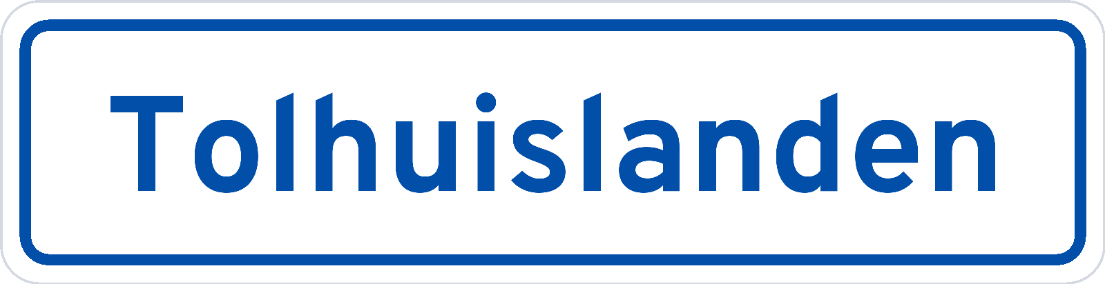 Plaatsnaambord Tolhuislanden